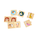 Viga Opposites, 24 Piece Mix & Match Puzzle, Montessori Wooden Toy, Develops Sensory, Cognitive & Fine Motor Skills, Non-Toxic & Eco-friendly Kids Educational Toy, Suitable for Children Aged 18M+