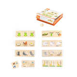 Viga Logical Sequences, Animals & Nature, 24 Piece Mix & Match Puzzle, Montessori Wooden Toy, Develops Sensory, Cognitive & Fine Motor Skills, Non-Toxic & Eco-friendly Kids Educational Toy, 18M+