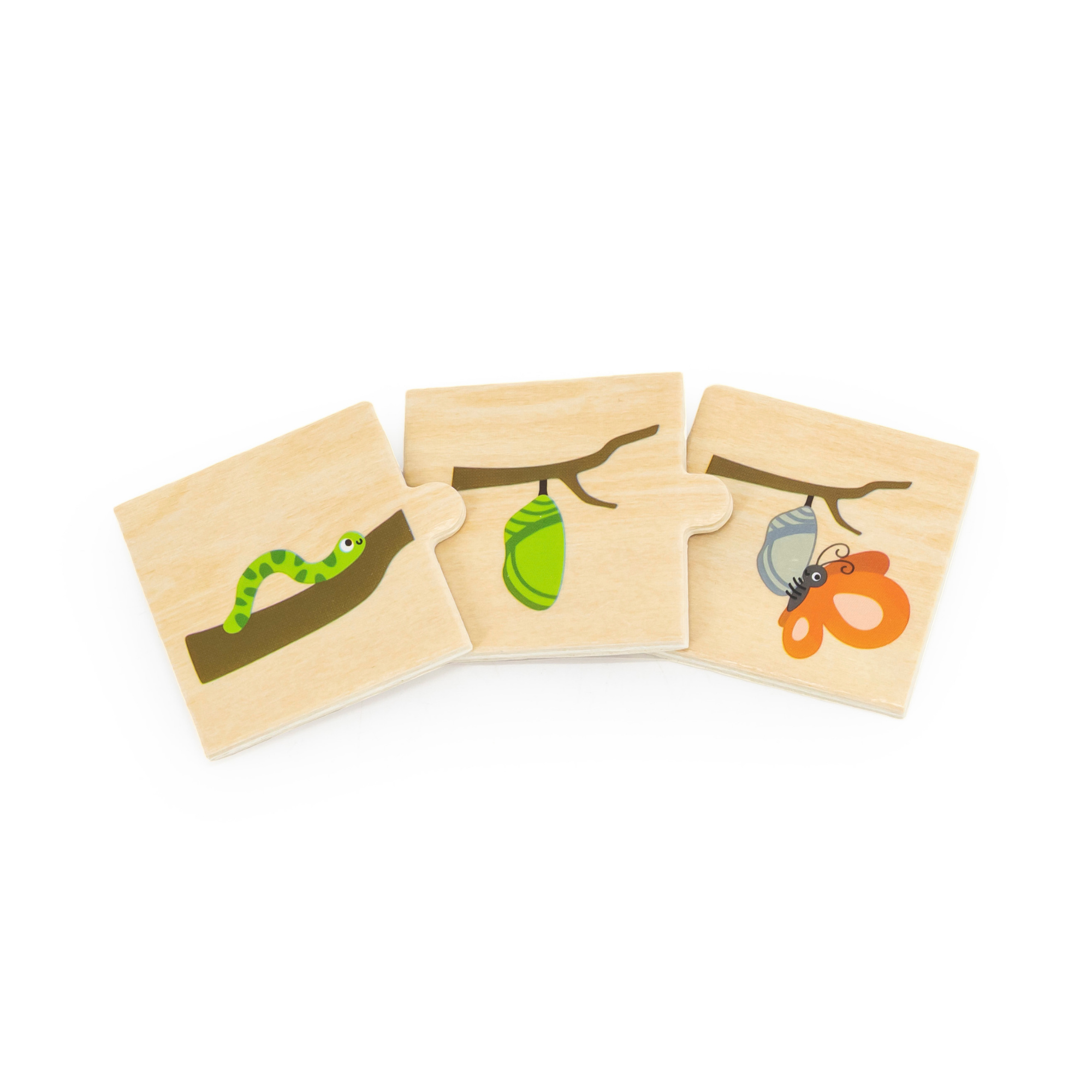 Viga Logical Sequences, Animals & Nature, 24 Piece Mix & Match Puzzle, Montessori Wooden Toy, Develops Sensory, Cognitive & Fine Motor Skills, Non-Toxic & Eco-friendly Kids Educational Toy, 18M+