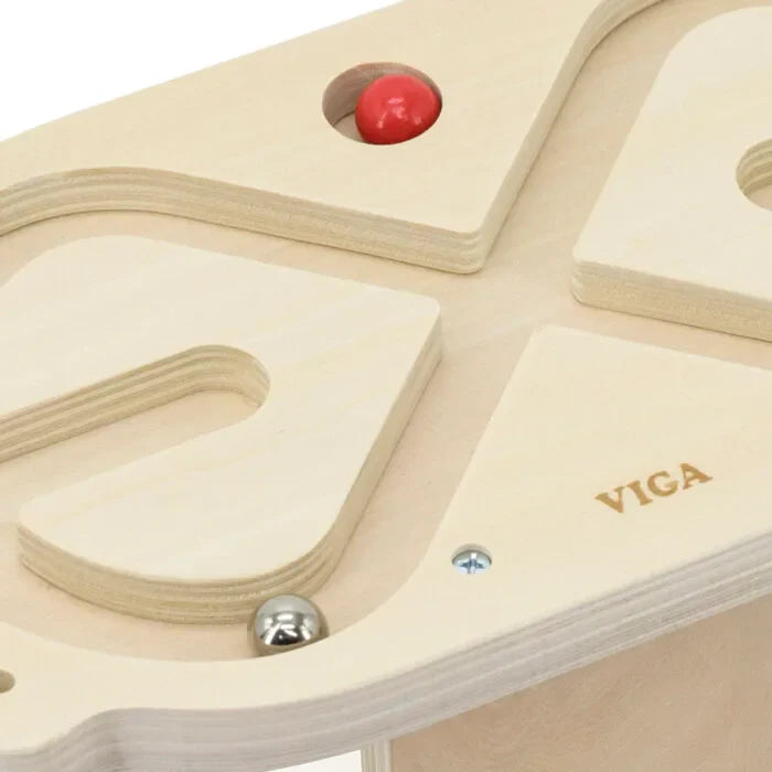 Viga Body Balace, Ball-in-a-Maze Puzzle, Montessori Wooden Toy, Develops Sensory, Cognitive & Fine Motor Skills, Non-Toxic & Eco-friendly Kids Educational Toy, Suitable for Boys and Girls Aged 3Y+