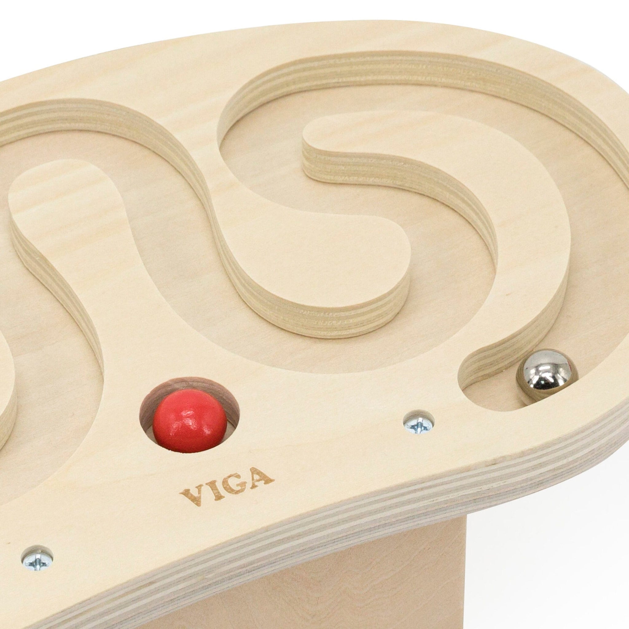 Viga Body Balace, Ball-in-a-Maze Puzzle, Montessori Wooden Toy, Develops Sensory, Cognitive & Fine Motor Skills, Non-Toxic & Eco-friendly Kids Educational Toy, Suitable for Boys and Girls Aged 3Y+