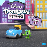 Disney Doorables Let's Go Series 3 "Road Trip Vehicles" Collectible Mini Action Figures, 1.5 Inch (3.8 cm) Toy Figurines & Vehicle Playset, Officially Licensed Kids Toy for Ages 5 & Up by Just Play