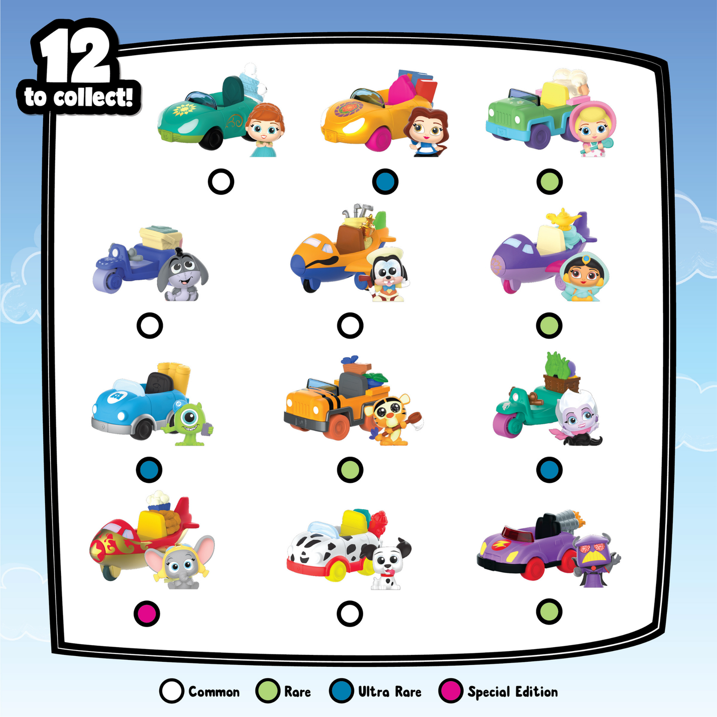 Disney Doorables Let's Go Series 3 "Road Trip Vehicles" Collectible Mini Action Figures, 1.5 Inch (3.8 cm) Toy Figurines & Vehicle Playset, Officially Licensed Kids Toy for Ages 5 & Up by Just Play