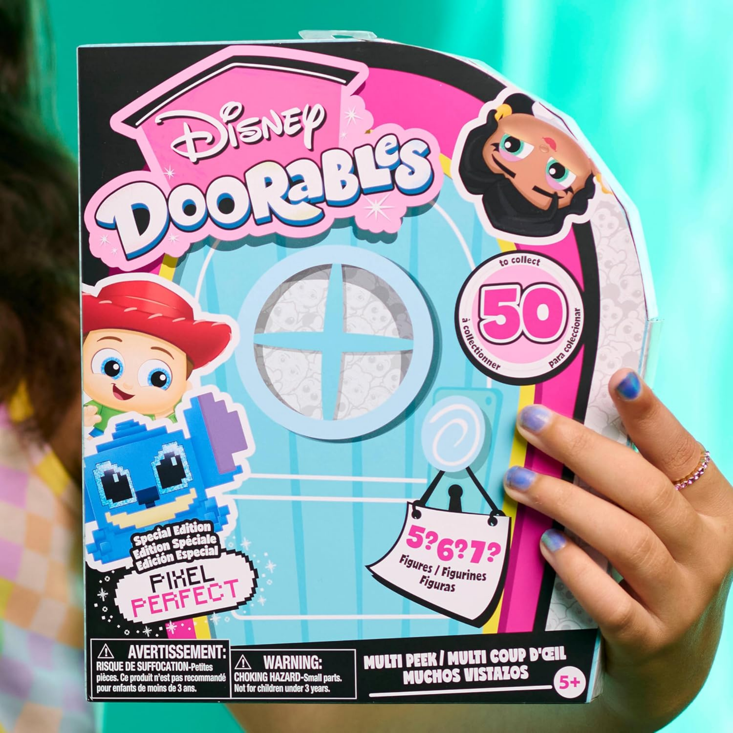 Disney Doorables Multi Peek Pixel Perfect Collectible Mini Action Figures, 1.5 Inch (3.8 cm) Toy Figurines, Includes 5-7 Figures Per Box, Officially Licensed Kids Toy for Ages 5 & Up by Just Play