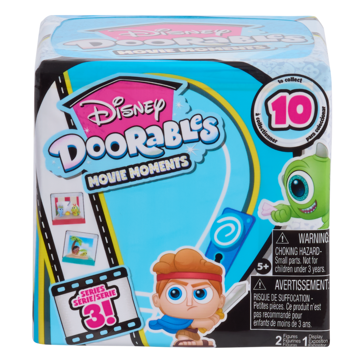 Disney Doorables Movie Moments Series 3 with 2 Collectible Mini Action Figures and Display Case, 1.5 Inch (3.8 cm) Stackable Toy Figurines, Officially Licensed Kids Toy for Ages 5 & Up by Just Play