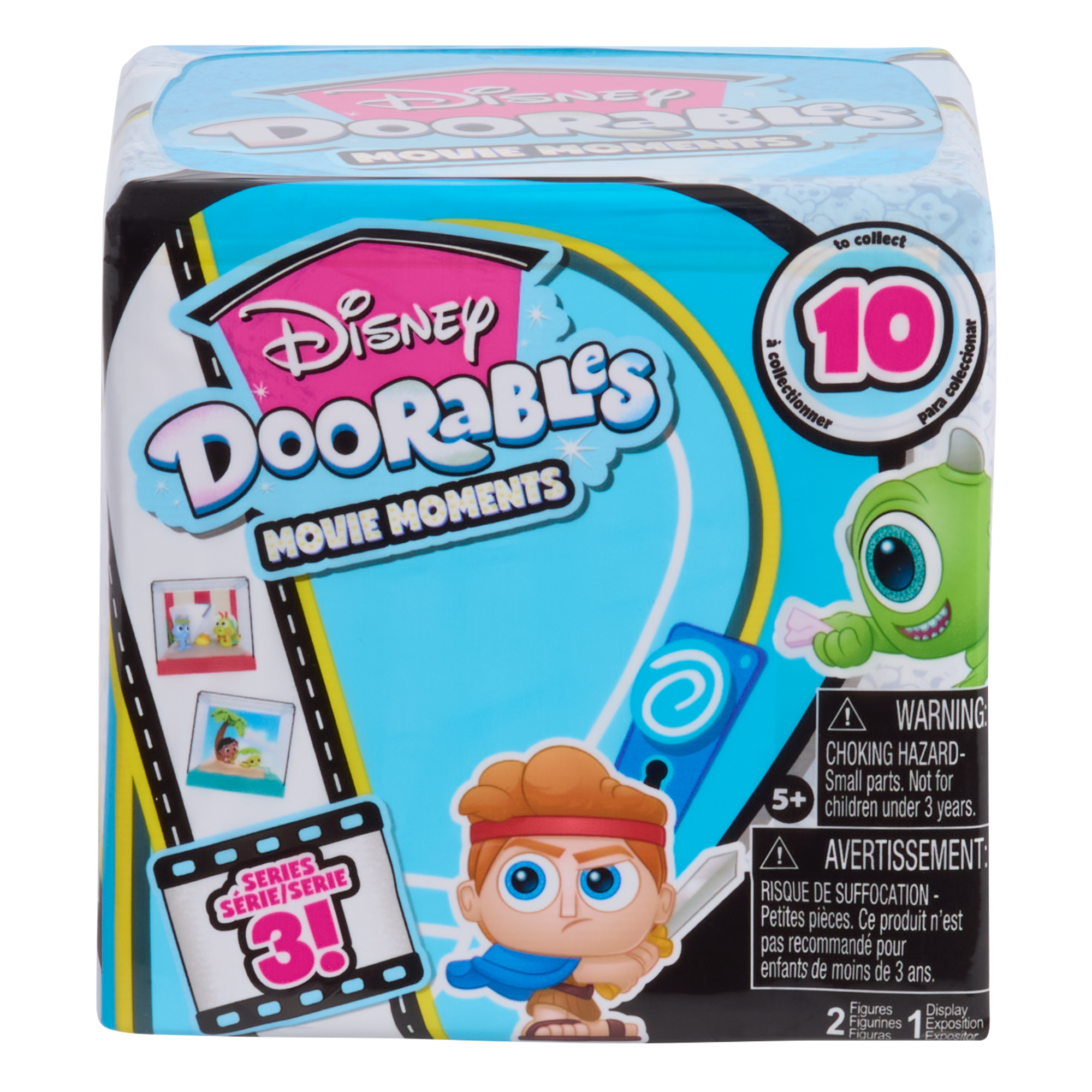 Disney Doorables Movie Moments Series 3 with 2 Collectible Mini Action Figures and Display Case, 1.5 Inch (3.8 cm) Stackable Toy Figurines, Officially Licensed Kids Toy for Ages 5 & Up by Just Play
