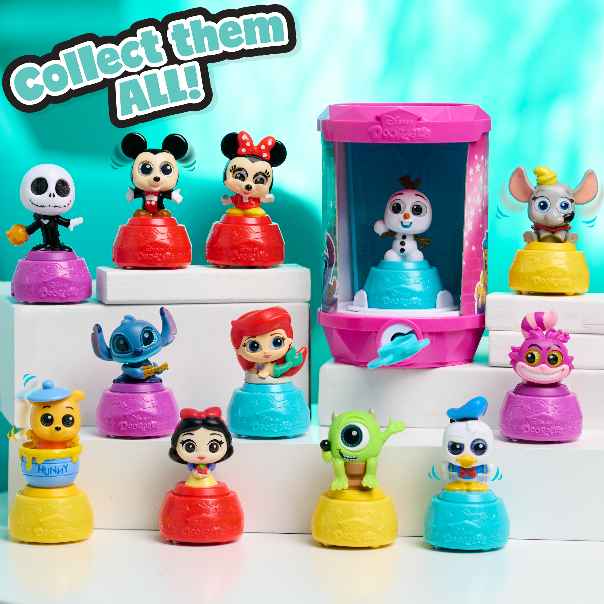 Disney Doorables Micro Motion Capsules Series 1 Features 1 of 12 Collectible Mini Animated Action Figure, 1.5 Inch (3.8 cm) Toy Figurine, Officially Licensed Kids Toy for Ages 5 & Up by Just Play