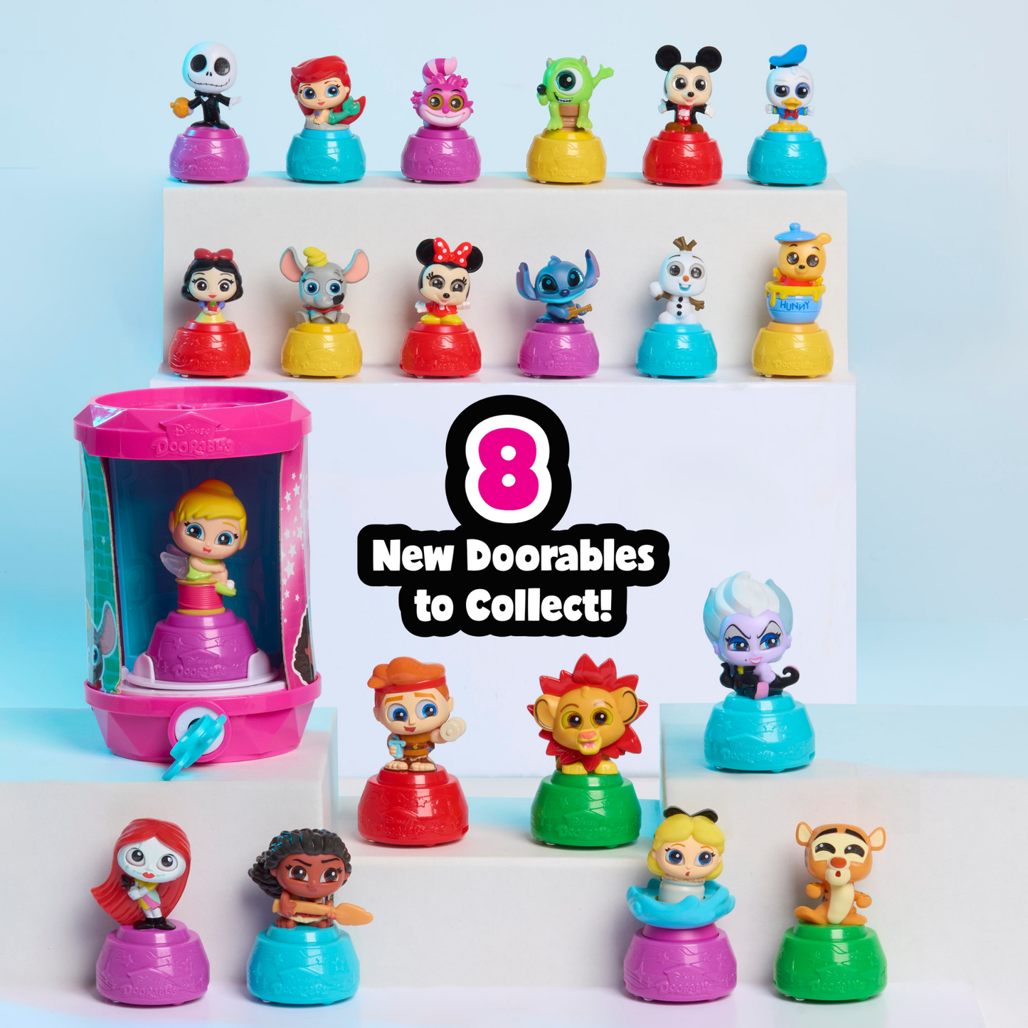 Disney Doorables Micro Motion Capsules Series 1 Features 1 of 12 Collectible Mini Animated Action Figure, 1.5 Inch (3.8 cm) Toy Figurine, Officially Licensed Kids Toy for Ages 5 & Up by Just Play