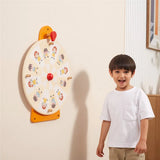 VIGA Wooden Wall Toy – Emotion & Movement Turntable, Montessori Educational Activity Board, Builds Emotional Intelligence, Focus & Motor Skills, Eco-Friendly & Non-Toxic, for Boys & Girls Ages 18M+