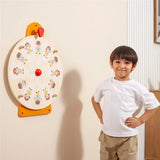 VIGA Wooden Wall Toy – Emotion & Movement Turntable, Montessori Educational Activity Board, Builds Emotional Intelligence, Focus & Motor Skills, Eco-Friendly & Non-Toxic, for Boys & Girls Ages 18M+