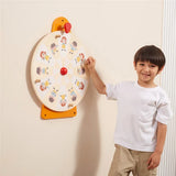 VIGA Wooden Wall Toy – Emotion & Movement Turntable, Montessori Educational Activity Board, Builds Emotional Intelligence, Focus & Motor Skills, Eco-Friendly & Non-Toxic, for Boys & Girls Ages 18M+