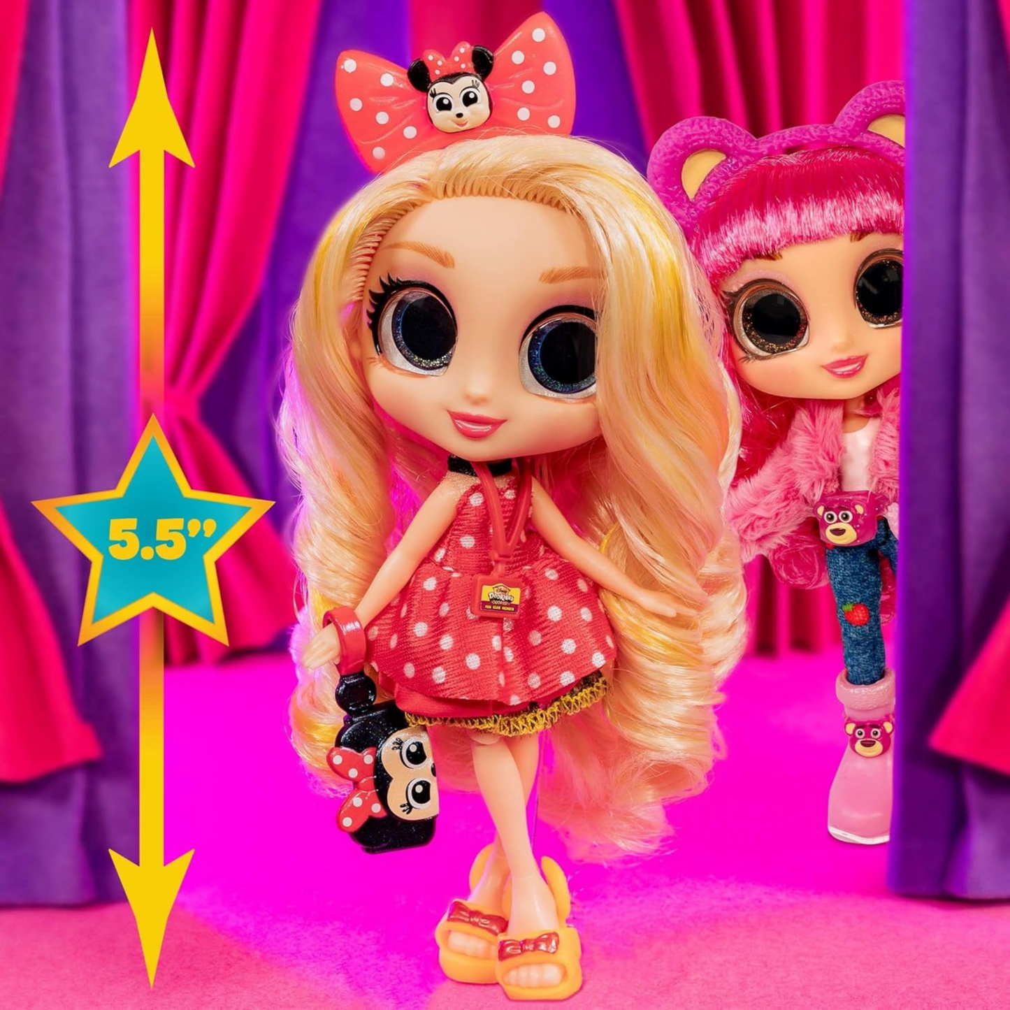 Disney Doorables Adoorbs Dolls Series 1, 5.5 Inch (12.7 cm) Articulated Toy Figurines Features Disney Character Themed Outfit and Accessories, Officially Licensed Kids Toy for Ages 5 & Up by Just Play