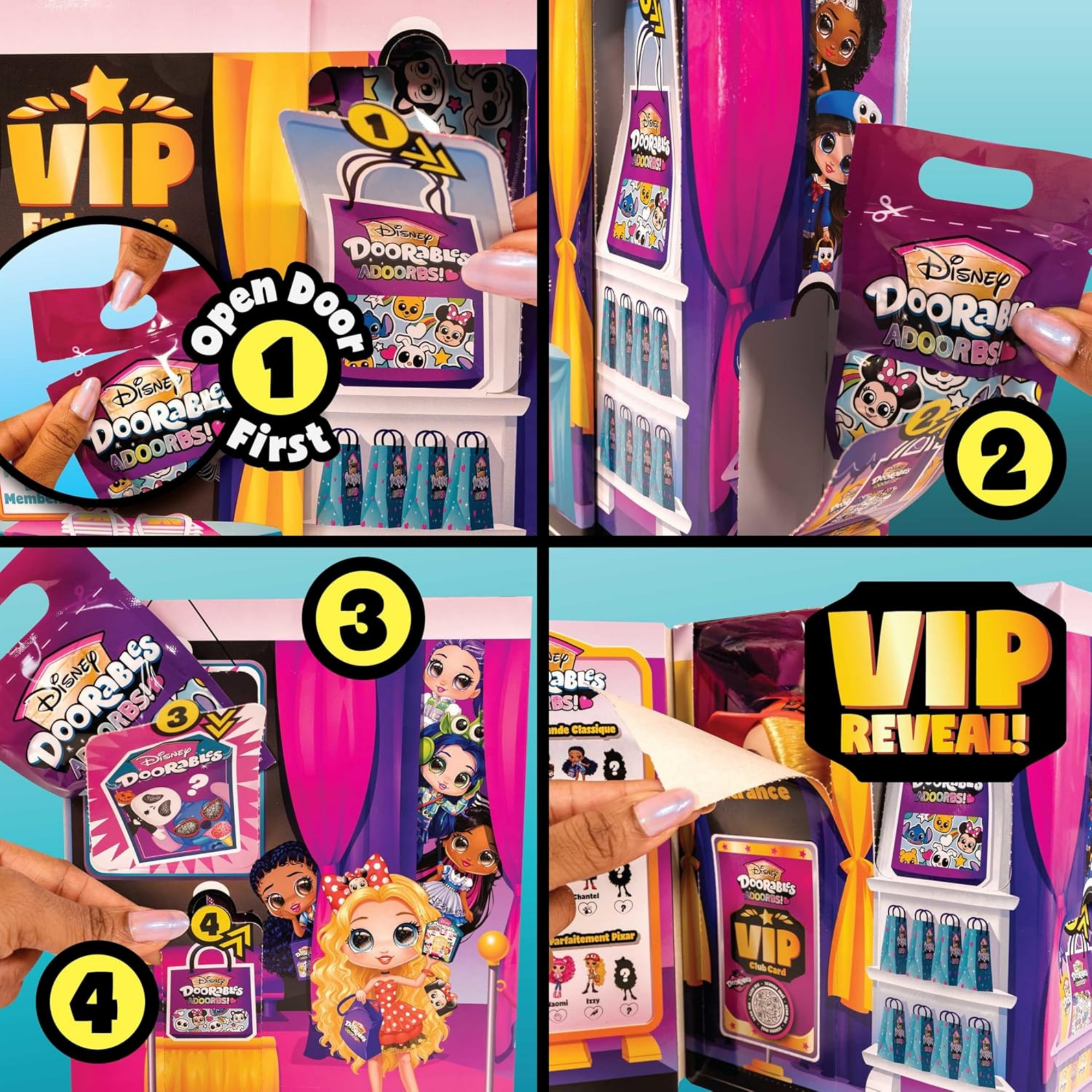 Disney Doorables Adoorbs Dolls Series 1, 5.5 Inch (12.7 cm) Articulated Toy Figurines Features Disney Character Themed Outfit and Accessories, Officially Licensed Kids Toy for Ages 5 & Up by Just Play