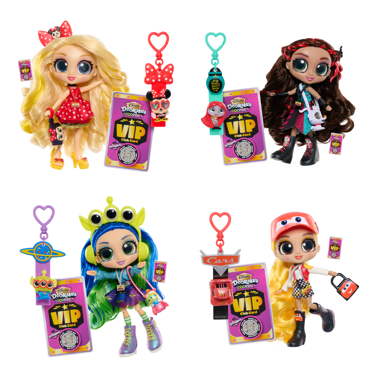 Disney Doorables Adoorbs Dolls Series 1, 5.5 Inch (12.7 cm) Articulated Toy Figurines Features Disney Character Themed Outfit and Accessories, Officially Licensed Kids Toy for Ages 5 & Up by Just Play