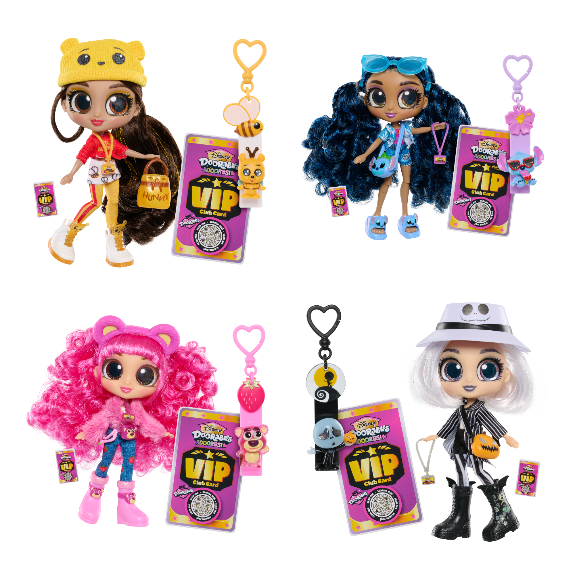 Disney Doorables Adoorbs Dolls Series 1, 5.5 Inch (12.7 cm) Articulated Toy Figurines Features Disney Character Themed Outfit and Accessories, Officially Licensed Kids Toy for Ages 5 & Up by Just Play