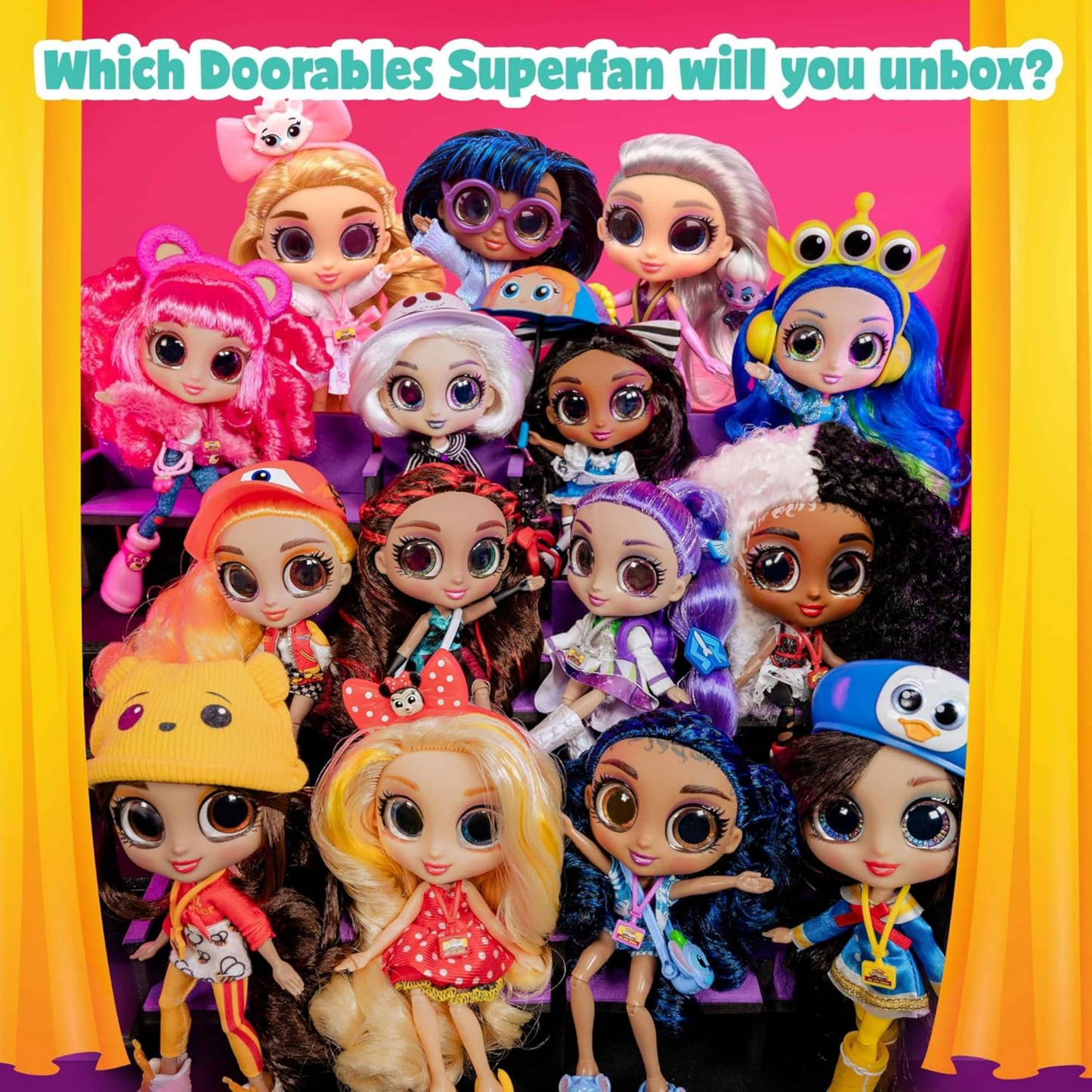 Disney Doorables Adoorbs Dolls Series 1, 5.5 Inch (12.7 cm) Articulated Toy Figurines Features Disney Character Themed Outfit and Accessories, Officially Licensed Kids Toy for Ages 5 & Up by Just Play
