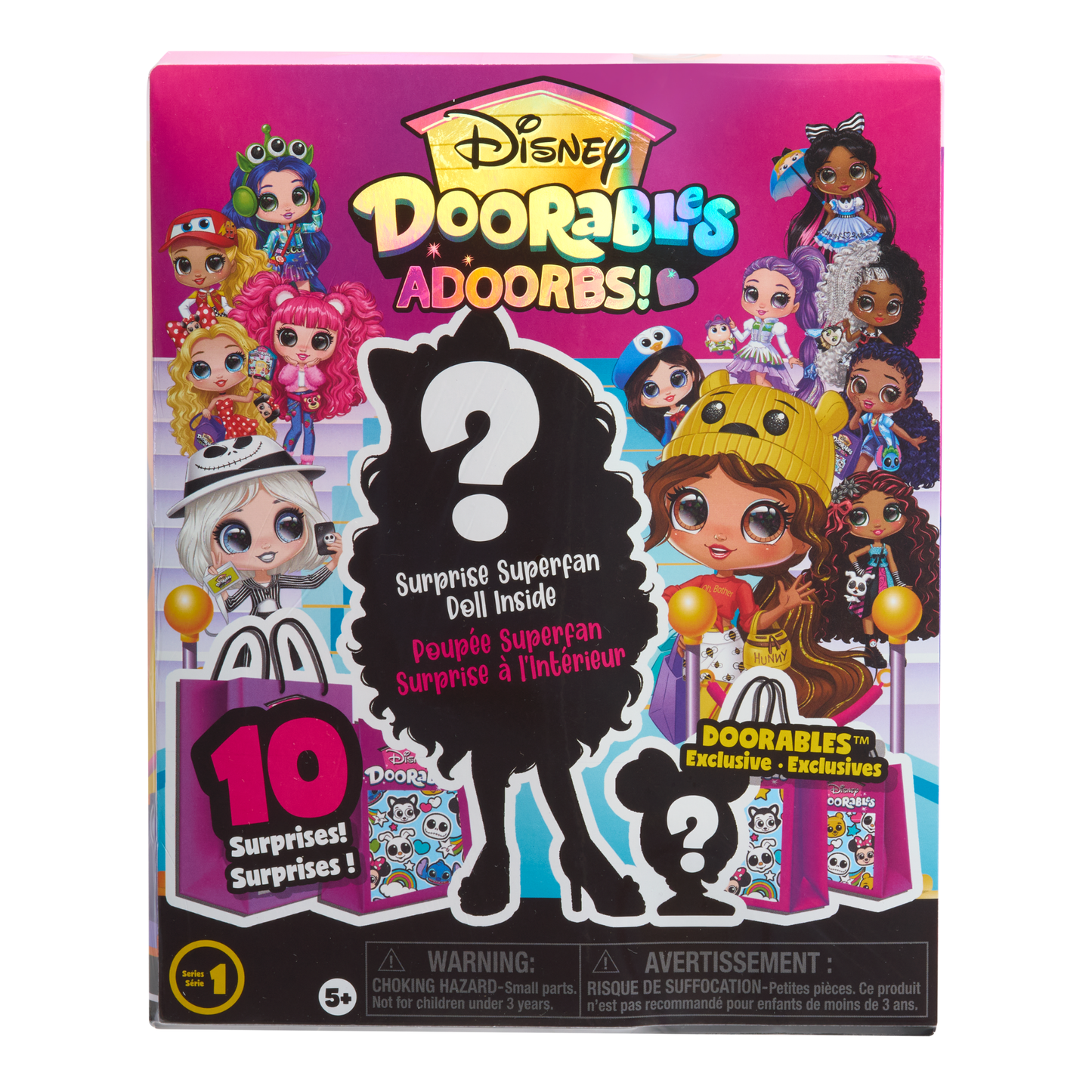 Disney Doorables Adoorbs Dolls Series 1, 5.5 Inch (12.7 cm) Articulated Toy Figurines Features Disney Character Themed Outfit and Accessories, Officially Licensed Kids Toy for Ages 5 & Up by Just Play