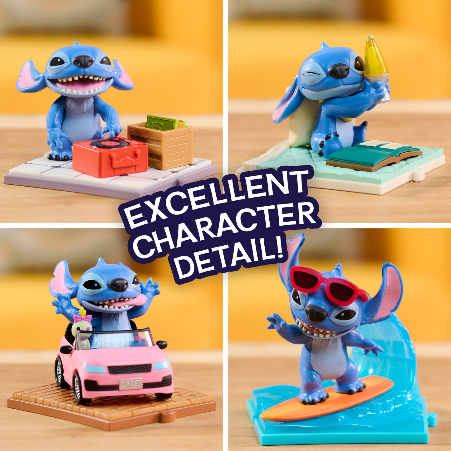 Disney Lilo & Stitch 3" Inch (7.5 cm) Live-Action Movie Collectible Blind Box Figures, Officially Licensed Kids Toys by Just Play, Suitable for Children, Boys and Girls, Aged 3 Years+