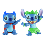 Disney Lilo & Stitch 2.75" Inch (7 cm) 2 Piece Collectible Stitch Figure Set, Officially Licensed Kids Toys by Just Play, Style 1, Suitable for Children, Boys and Girls, Aged 3 Years+