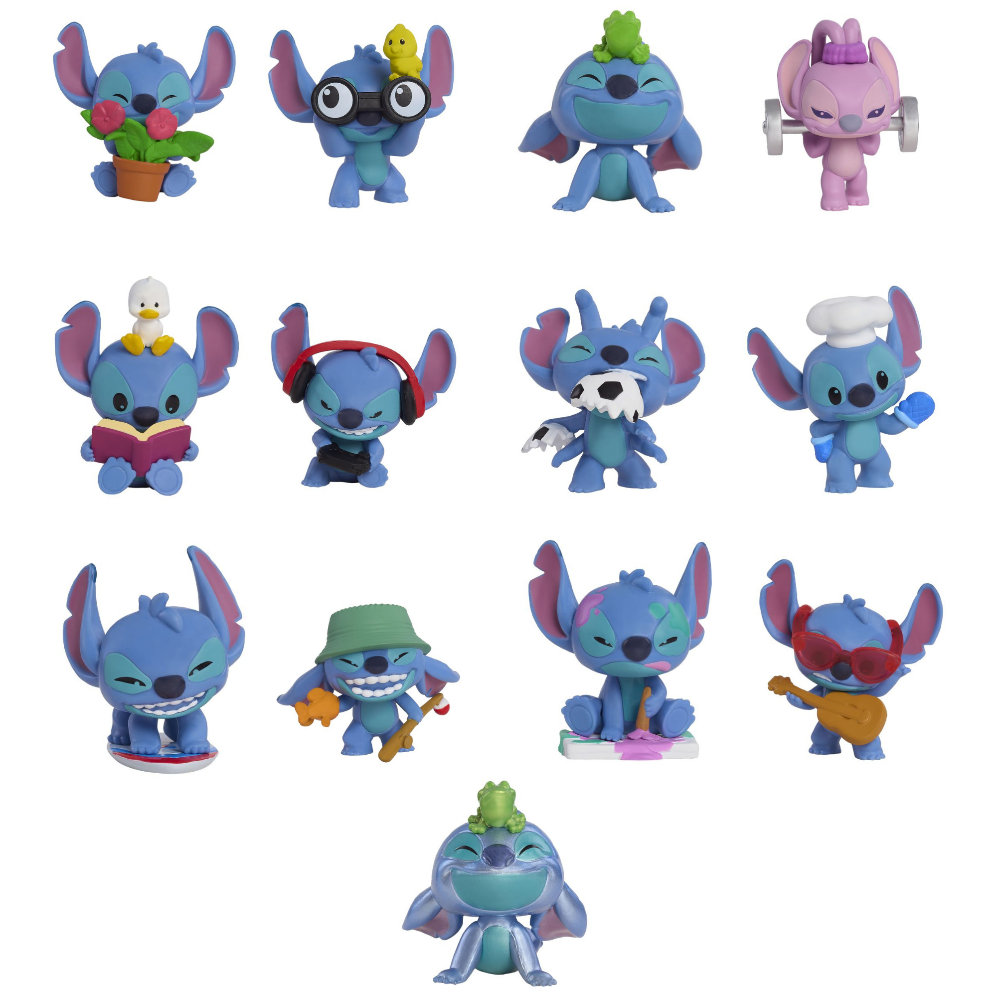 Disney Lilo & Stitch 2" Inch (5 cm) 1 Piece Mystery Collectible Stitch Figure, Officially Licensed Kids Toys By Just Play, 13 to Collect, Suitable for Children, Boys and Girls, Aged 3 Years+