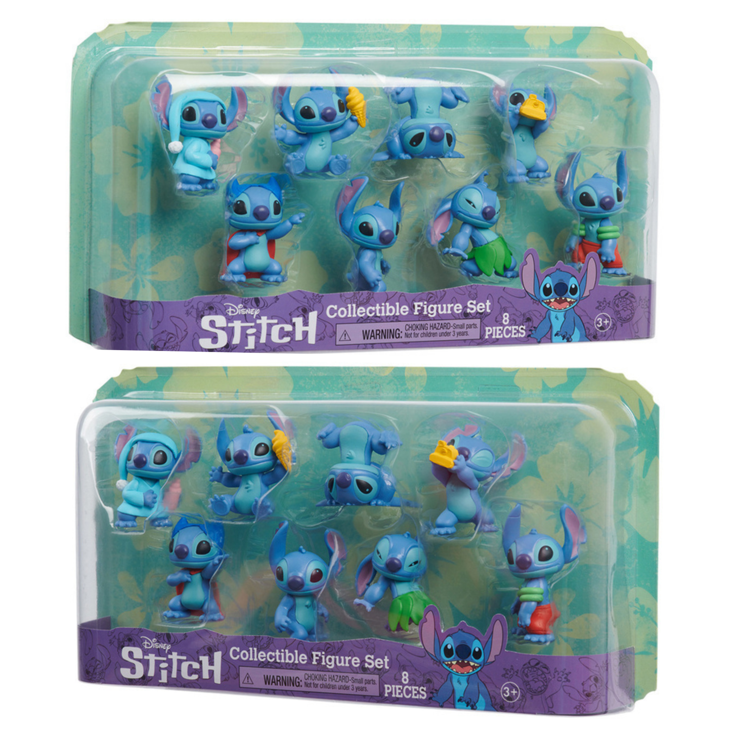 Disney Lilo & Stitch 2" Inch (5 cm) 8 Piece Collectible Stitch Figure Set, Officially Licensed Kids Toys By Just Play, Suitable for Children, Boys and Girls, Aged 3 Years+