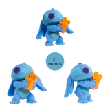 Disney Lilo & Stitch 3" Inch (7.5 cm) Collectible Stitch Figure Set, Officially Licensed Kids Toys by Just Play, Style 5, Suitable for Children, Boys and Girls, Aged 3 Years+
