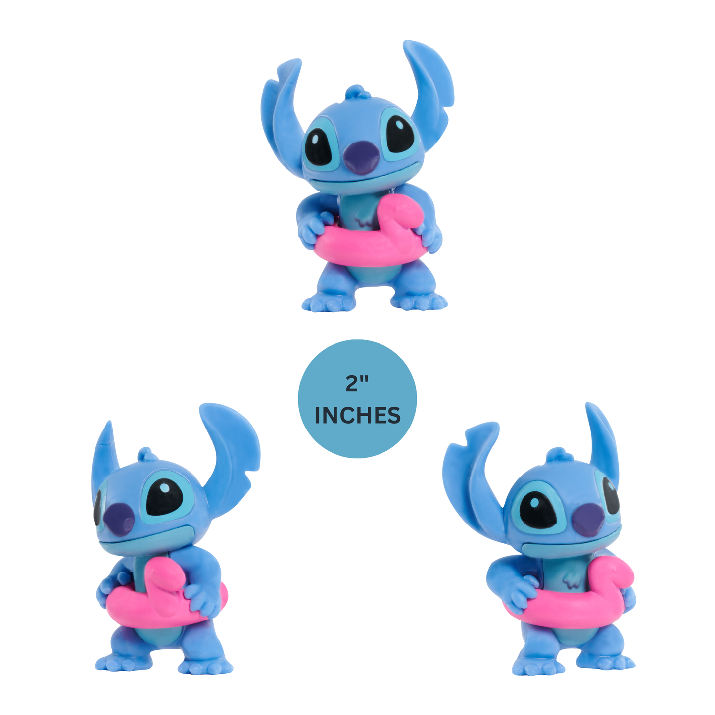 Disney Lilo & Stitch 3" Inch (7.5 cm) Collectible Stitch Figure Set, Officially Licensed Kids Toys by Just Play, Style 2, Suitable for Children, Boys and Girls, Aged 3 Years+