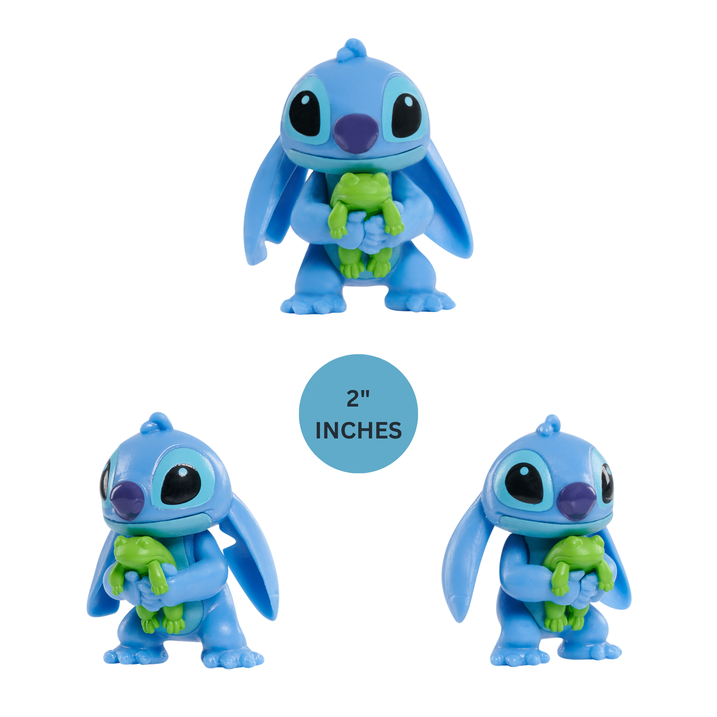 Disney Lilo & Stitch 3" Inch (7.5 cm) Collectible Stitch Figure Set, Officially Licensed Kids Toys by Just Play, Style 2, Suitable for Children, Boys and Girls, Aged 3 Years+