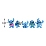 Disney Lilo & Stitch 2.25" Inch (6 cm) 5 Piece Collectible Stitch Figure Set, Officially Licensed Kids Toys by Just Play, Style 1, Suitable for Children, Boys and Girls, Aged 3 Years+