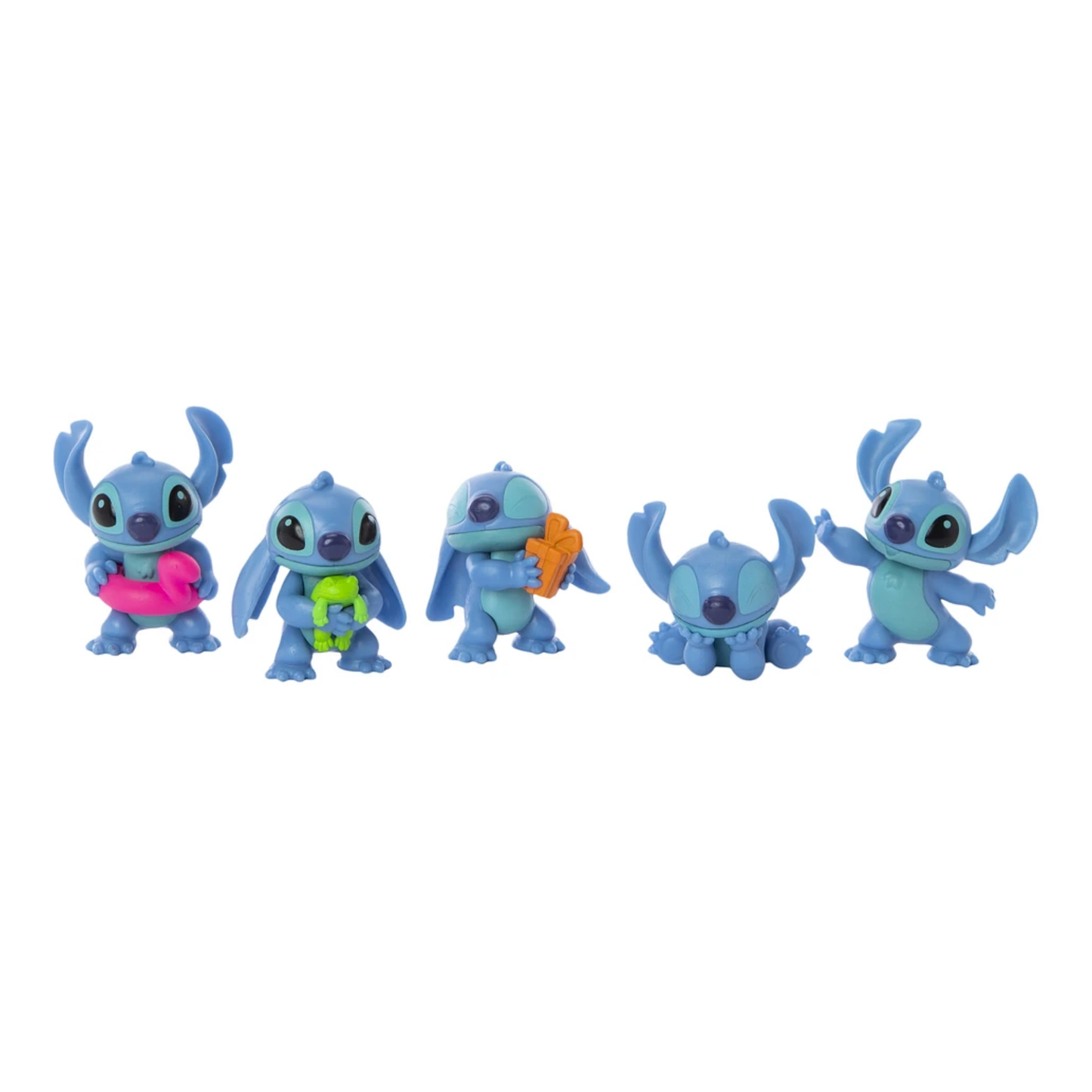 Disney Lilo & Stitch 2.25" Inch (6 cm) 5 Piece Collectible Stitch Figure Set, Officially Licensed Kids Toys by Just Play, Style 1, Suitable for Children, Boys and Girls, Aged 3 Years+