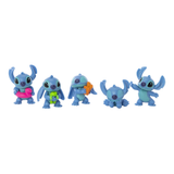 Disney Lilo & Stitch 2.25" Inch (6 cm) 5 Piece Collectible Stitch Figure Set, Officially Licensed Kids Toys by Just Play, Style 1, Suitable for Children, Boys and Girls, Aged 3 Years+