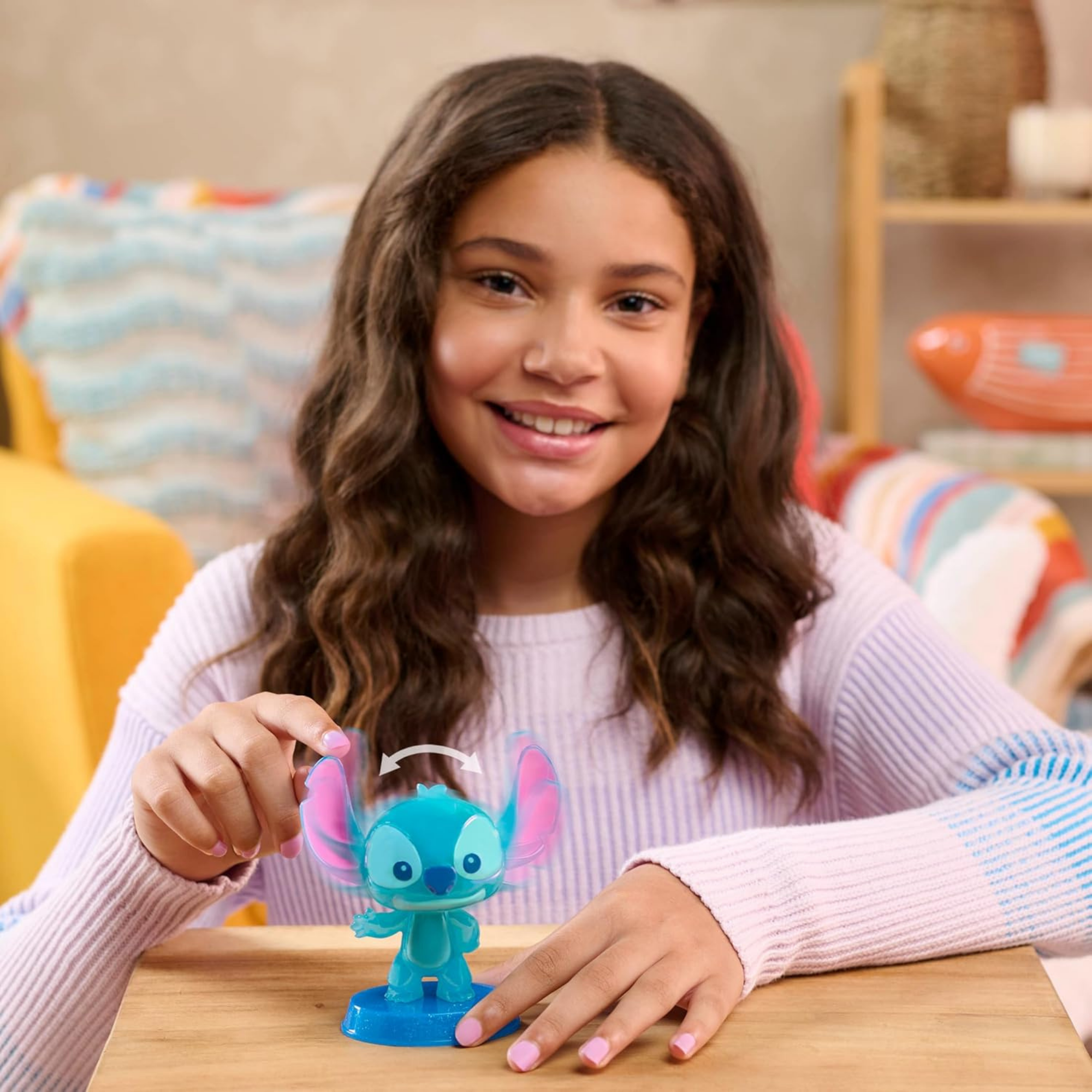 Disney Lilo & Stitch 4.75" Inch (13 cm) Stitch Bobblehead Collectible Figure, Officially Licensed Kids Toys By Just Play, Suitable for Children, Boys and Girls, Aged 3 Years+