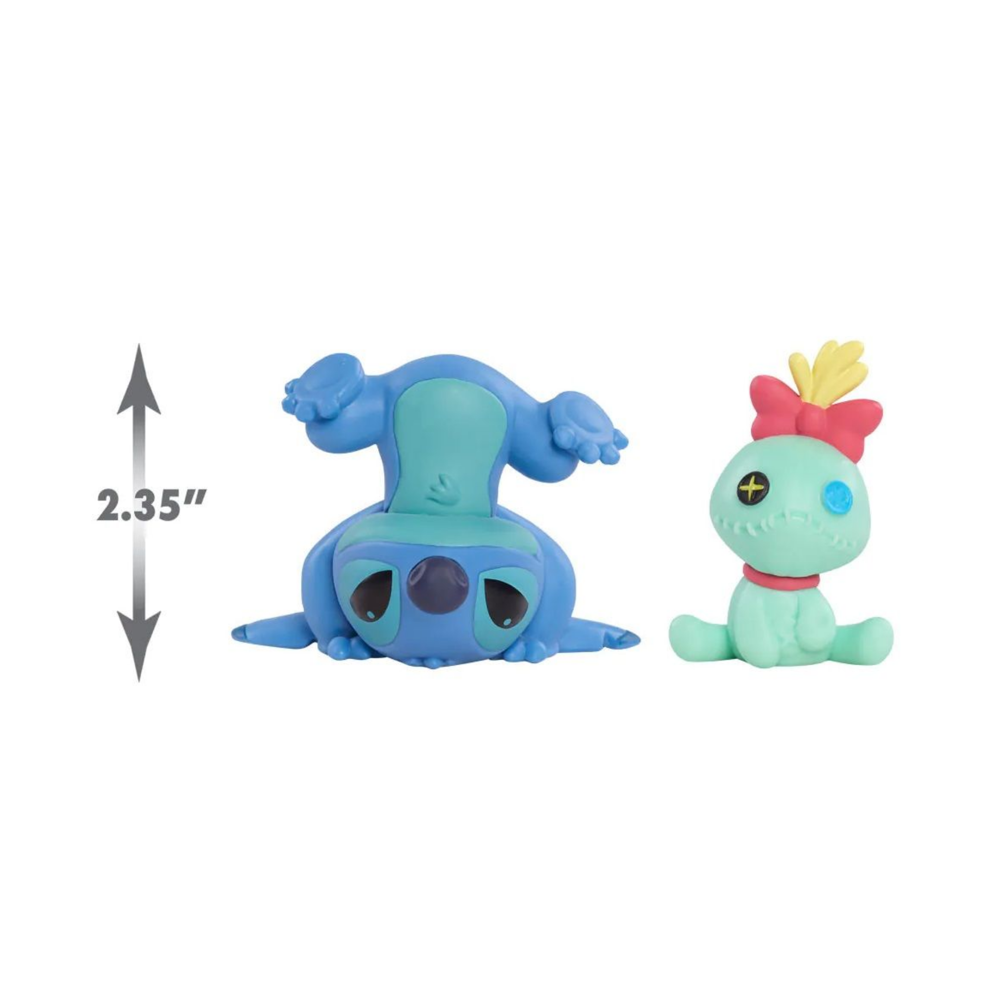 Disney Lilo & Stitch 2.35" Inch (6 cm) 2 Piece Collectible Stitch Figure Set Featuring Angel, Officially Licensed Kids Toys by Just Play, Suitable for Children, Boys and Girls, Aged 3 Years+