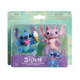 Disney Lilo & Stitch 2.35" Inch (6 cm) 2 Piece Collectible Stitch Figure Set Featuring Angel, Officially Licensed Kids Toys by Just Play, Suitable for Children, Boys and Girls, Aged 3 Years+