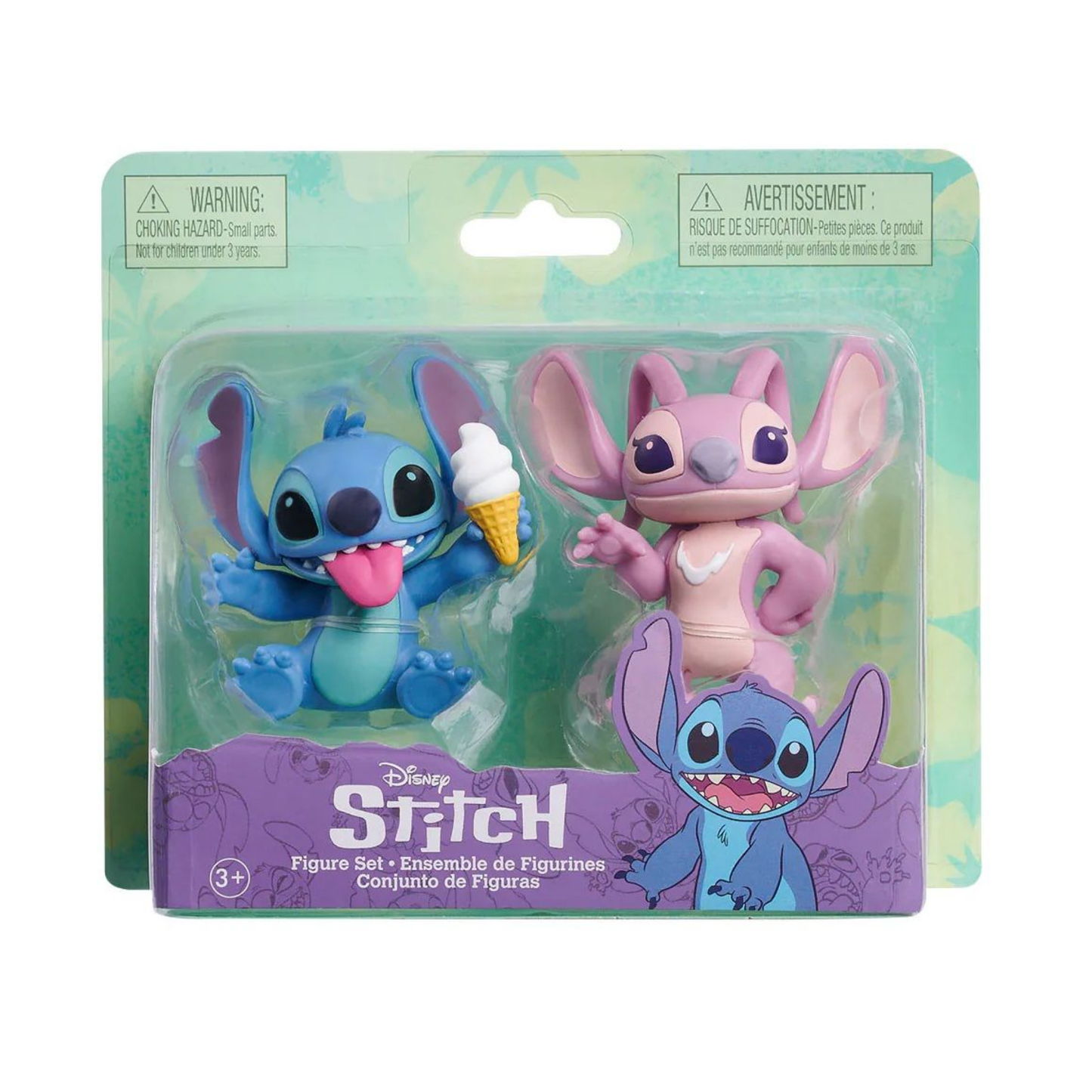 Disney Lilo & Stitch 2.35" Inch (6 cm) 2 Piece Collectible Stitch Figure Set Featuring Scrump, Officially Licensed Kids Toys by Just Play, Suitable for Children, Boys and Girls, Aged 3 Years+