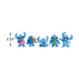 Disney Lilo & Stitch 2.25" Inch (6 cm) 5 Piece Collectible Stitch Figure Set, Officially Licensed Kids Toys by Just Play, Style 2, Suitable for Children, Boys and Girls, Aged 3 Years+