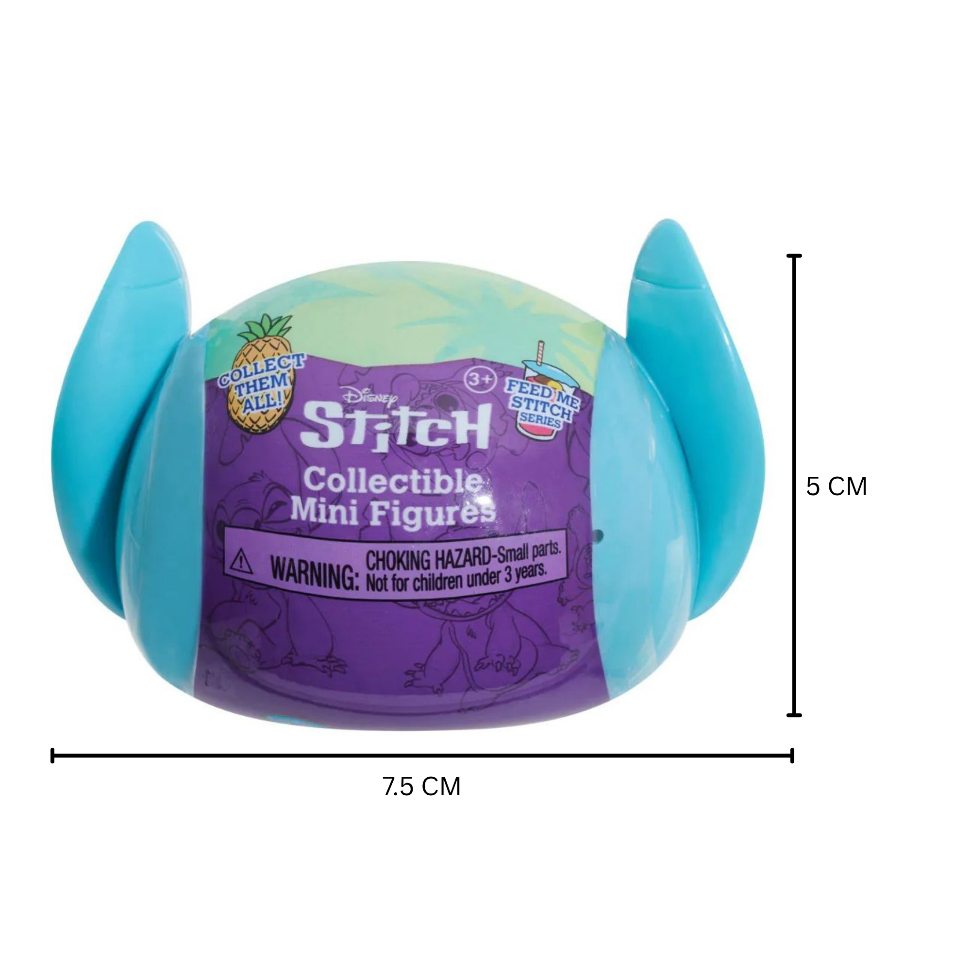 Disney Lilo & Stitch Series 3, 2" Inch (5 cm) Mystery Collectible Stitch Figure, Officially Licensed Kids Toys By Just Play, 13 to Collect, 1 Piece Blind Box Suitable for Children, Boys and Girls, Aged 3 Years+