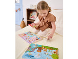 Viga Pattern Board & Block, 120 Piece Geometric Block Puzzle, Montessori Wooden Toy, Develops Sensory, Cognitive & Fine Motor Skills, Non-Toxic & Eco-friendly Kids Educational Toy, 3Y+