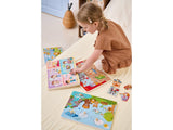Viga Nature, 7 Piece Knob Puzzle with Sound, Montessori Wooden Toy, Develops Sensory, Cognitive & Fine Motor Skills, Non-Toxic & Eco-friendly Kids Educational Toy, Suitable for Children Aged 18M+