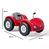 Step2 Zip N' Zoom Pedal Car Single Seater Easy to Store Ride On Toy with Seat Level Adjustability and Center-Pivot Steering, Suitable for Children both Boys and Girls Aged 30m and Above, Red