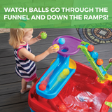 Step2 Stem Discovery Ball Table, Indoor and Outdoor Sensory Playset, Activity Toy with 10 Piece Accessories Including Balls, STEM Toy and Activity Centre, Suitable for Kids both Boys and Girls Aged 3+