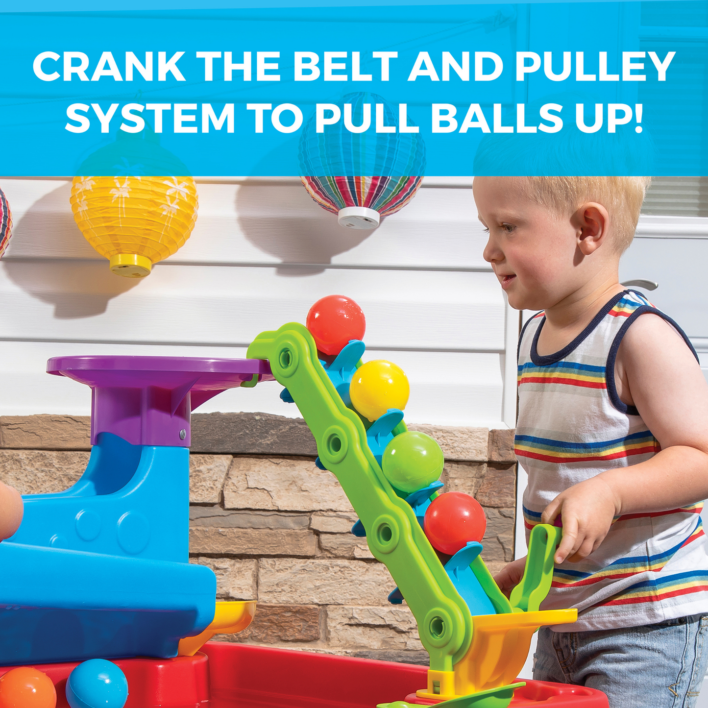 Step2 Stem Discovery Ball Table, Indoor and Outdoor Sensory Playset, Activity Toy with 10 Piece Accessories Including Balls, STEM Toy and Activity Centre, Suitable for Kids both Boys and Girls Aged 3+