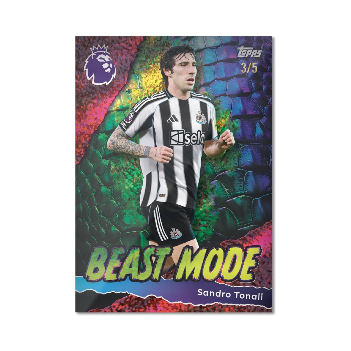 Topps Premier League 2025 2026 Football Trading Cards Mega Tin Goal Machines Edition, Includes 40 Cards and 3 Exclusive Limited Edition Cards, Official Premier League Collectibles