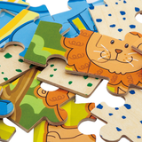 Viga Jungle Set, 48 Piece Jigsaw Puzzle, Montessori Wooden Toy, Develops Sensory, Cognitive & Fine Motor Skills, Non-Toxic & Eco-friendly Kids Educational Toy, Suitable for Boys and Girls Aged 2Y+