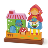 Viga Red Riding Hood, 10 Piece Magnetic Block Puzzle, Montessori Wooden Toy, Develops Sensory, Cognitive & Fine Motor Skills, Non-Toxic & Eco-friendly Kids Educational Toy, Suitable for Children 2Y+