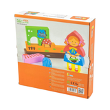 Viga Red Riding Hood, 10 Piece Magnetic Block Puzzle, Montessori Wooden Toy, Develops Sensory, Cognitive & Fine Motor Skills, Non-Toxic & Eco-friendly Kids Educational Toy, Suitable for Children 2Y+