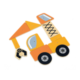 Viga Tack Zap Construction Vehicles Set, Montessori Wooden Hammer Toy with 45 Pieces & Design Cards, Builds Motor Skills & Logic, Eco-Friendly & Non-Toxic, for Boys & Girls Ages 3+