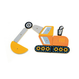 Viga Tack Zap Construction Vehicles Set, Montessori Wooden Hammer Toy with 45 Pieces & Design Cards, Builds Motor Skills & Logic, Eco-Friendly & Non-Toxic, for Boys & Girls Ages 3+