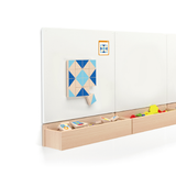 Viga Visual Blocks, 40 Piece Magnetic Puzzle, Montessori Wooden Toy, Develops Sensory, Cognitive & Fine Motor Skills, Non-Toxic & Eco-friendly Kids Educational Toy, Suitable for Children Aged 3Y+
