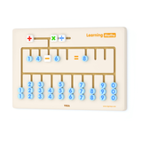 VIGA Learning Maths Wall Toy, Montessori Wooden Arithmetic Activity Board with Movable Numbers & Symbols, Develops Fine Motor Skills, Logic & Early Numeracy, Eco-Friendly, for Boys & Girls Ages 3+